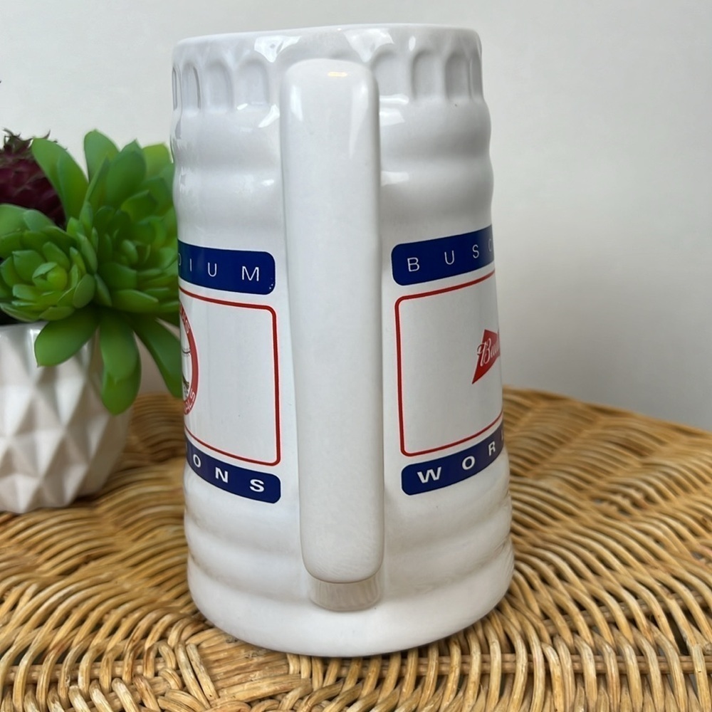 Budweiser 1982 Baseball World Series Champion Beer Mug Cardinals Collectible - Picture 4 of 11